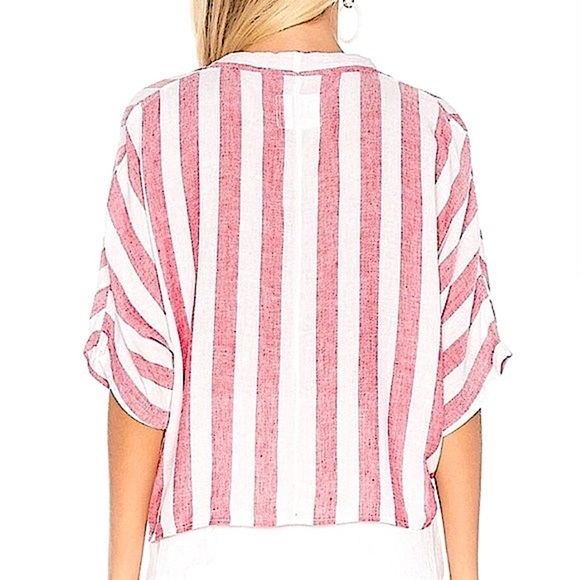 NWOT RAILS Thea Tie Front Button Up in Seville Stripe - Picture 15 of 15